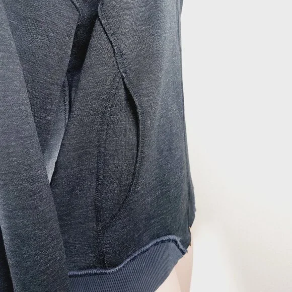 Nike Women's Black Fit Dry Raglon Sleeve Casual Full Zip Hoodie Size L - Picture 6 of 13